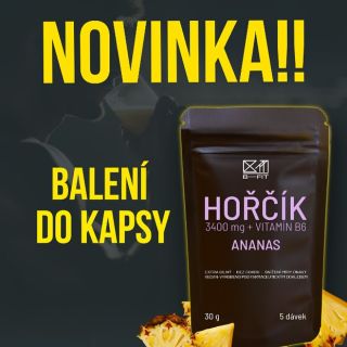 Novinkaaa 🤩 Malé balení hořčíku s vitamínkem B6 do kapsy, batohu, tašky, kabelky, … Nově máme v tomto 30 g balení, což je...